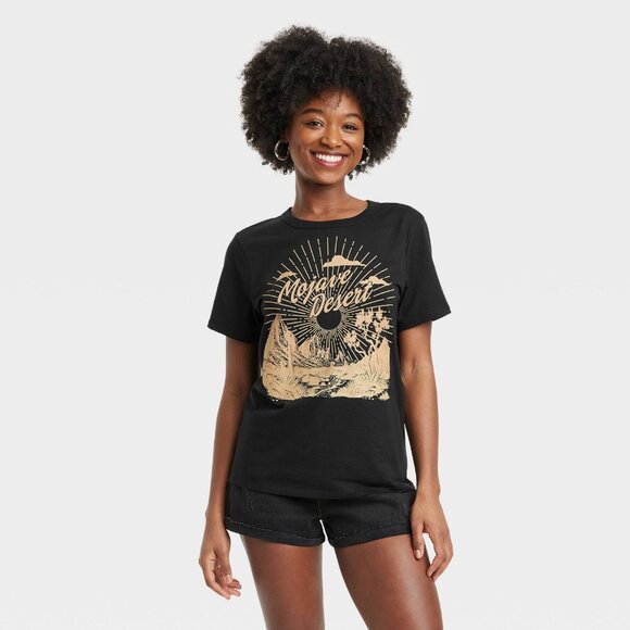Zoe + Liv Tshirt Mojave Desert Black Size Medium - Picture 6 of 6